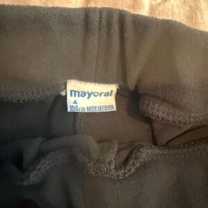 Mayoral Kids Black Leggings